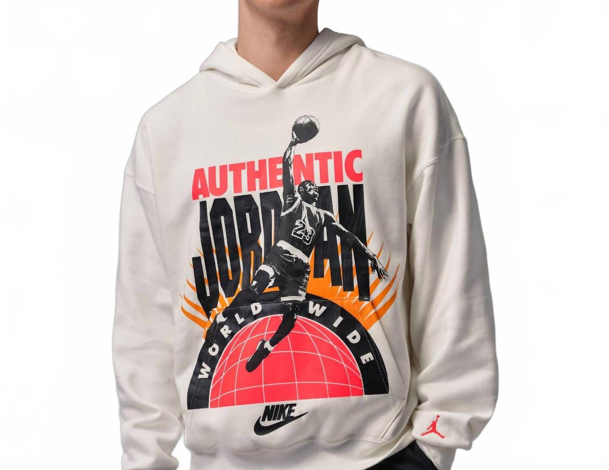 Jordan Brooklyn Fleece Hoodie In Cream/sail