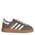 adidas Originals low-top sneakers in dark gray with white stripes and gum sole