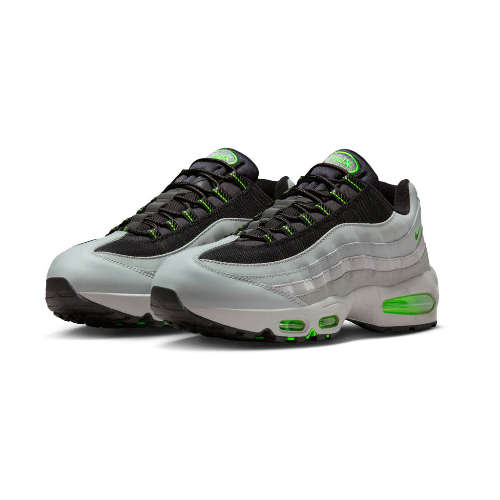 MENS NIKE AIR MAX 95 BIG BUBBLE_LT SMOKE GREY/BLACK-GREEN STRIKE-WHITE