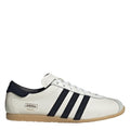 Adidas Originals low-top sneakers, white leather with black three stripes and gum sole