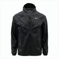 Matte Finish Hooded Jacket with Angular Panel Design