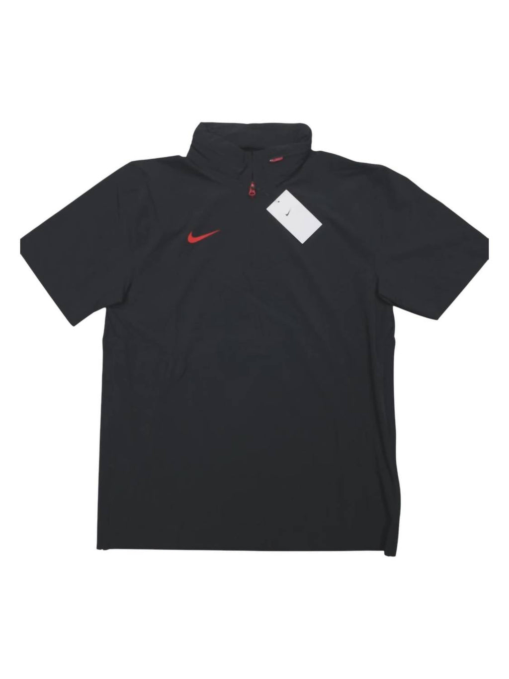 Men's Short-Sleeve Lightweight Coaches Jacket In Black/university Red
