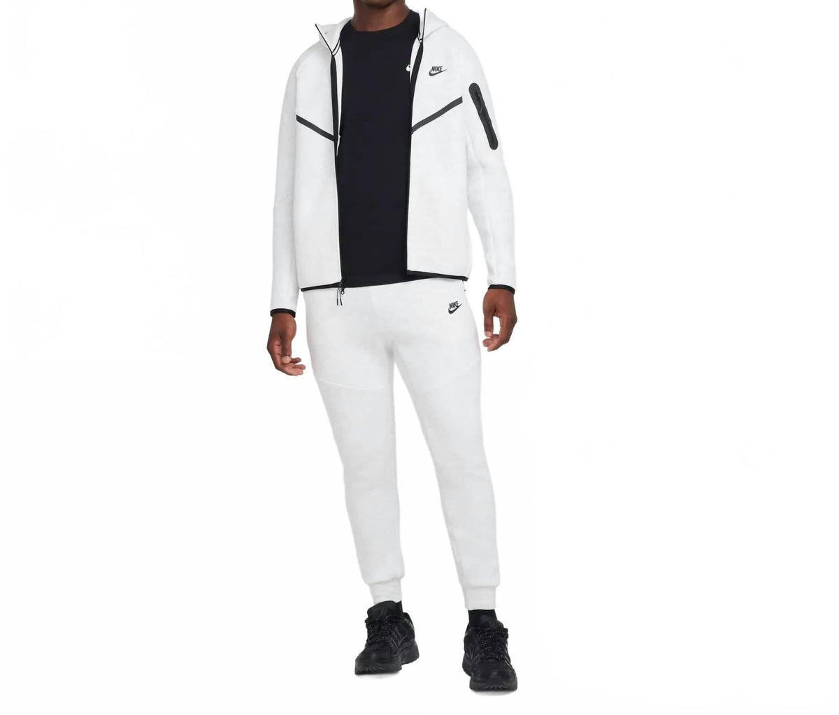 Men's Tech Fleece Joggers In Birch Heather/black
