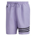 adidas Originals regular fit athletic shorts in light purple, drawstring and striped hem