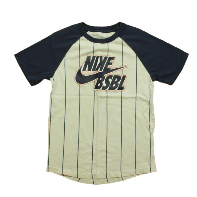 Nike Boys Navy Stripe T-Shirt