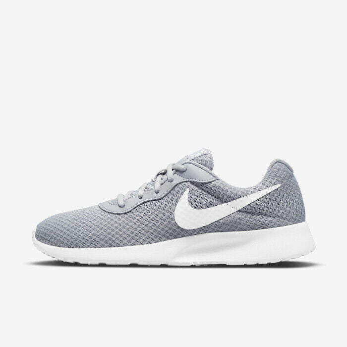 Men's Nike Tanjun DJ6258-022 Sneaker Wolf Gray Barely Volt Lace Up Running Shoes