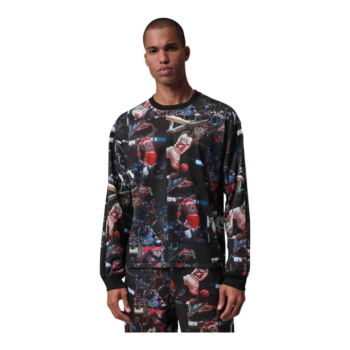 Jordan Flight Men's Printed Long-Sleeve Jersey