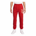 Mens Nike Sportswear Club Cuffed Fleece Joggers_University Red/Black