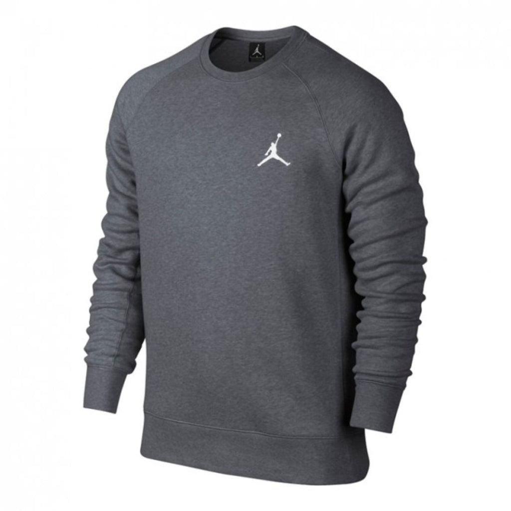 Men's Nike Flight Fleece Crew Grey/White 823068-091