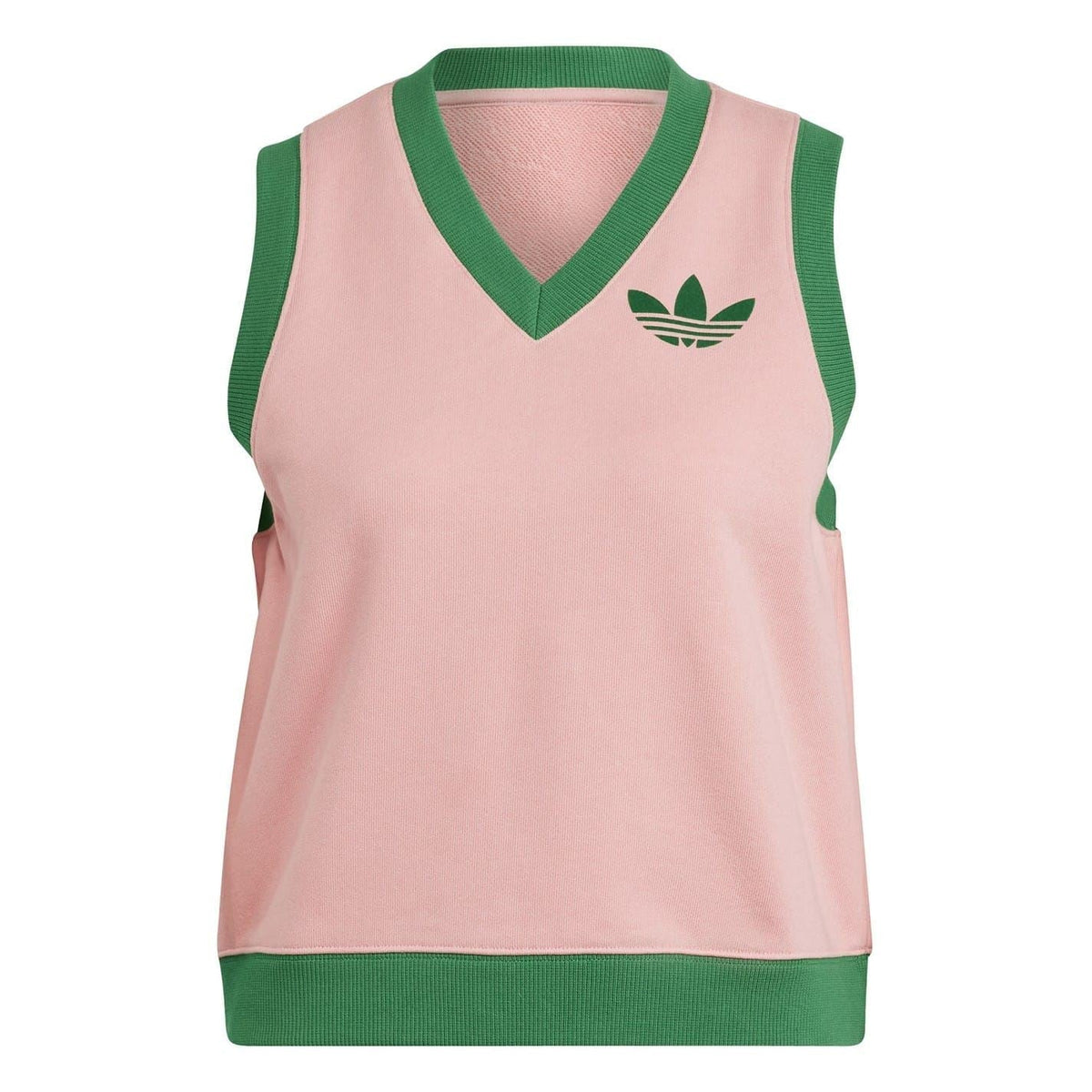 adidas Originals Adicolour 70s sweater vest featuring colorful knit pattern and classic fit, styled as a retro tops garment
