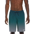Men's Nike Swim Trunks Navy Stretch Fade Stripe Drawstring Waist FTS986