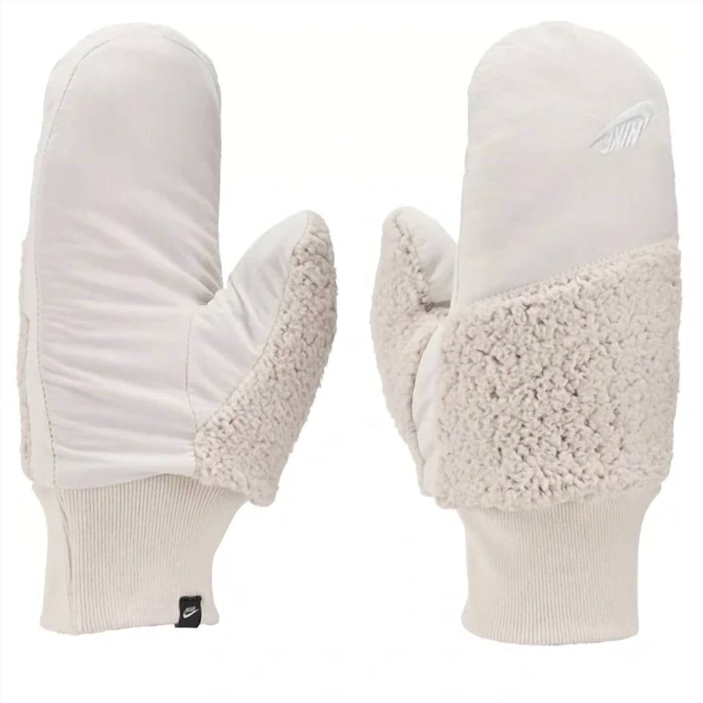 Women's Sherpa Mittens In White