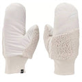 Women's Sherpa Mittens In White