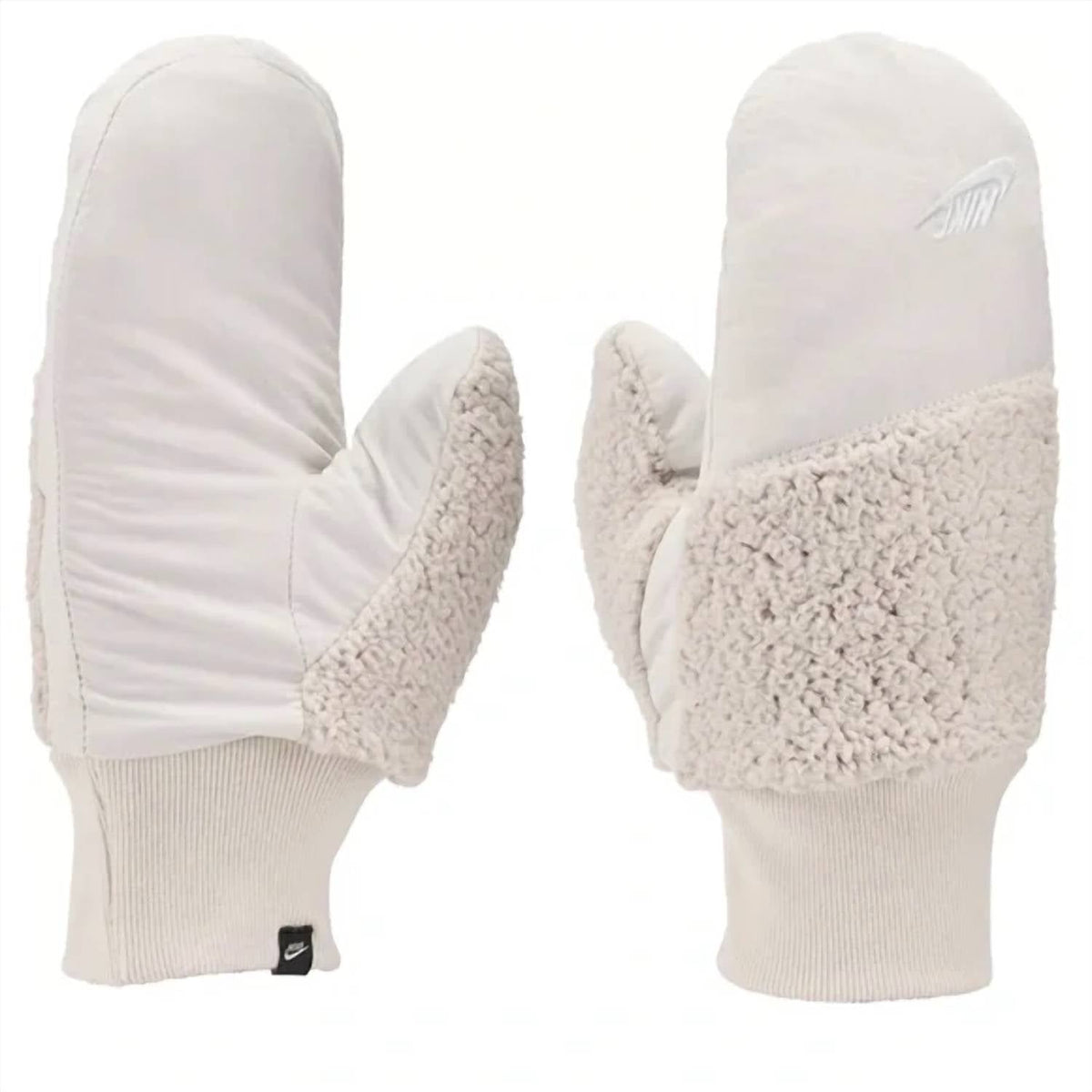 Women's Sherpa Mittens In White