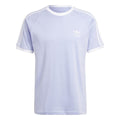 adidas Originals Adicolor 3-Stripes T-shirt in lavender, crew neck, chest logo