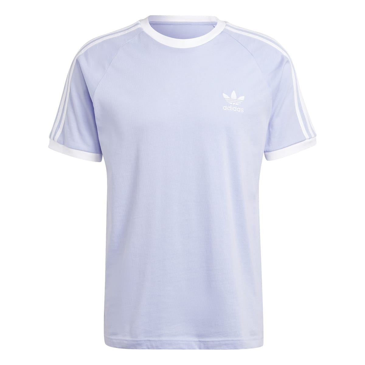 adidas Originals Adicolor 3-Stripes T-shirt in lavender, crew neck, chest logo