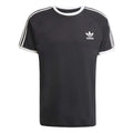 Blue adidas Originals Adicolor Classics 3-Stripes T-shirt with short sleeves and iconic three-stripe design on the front.