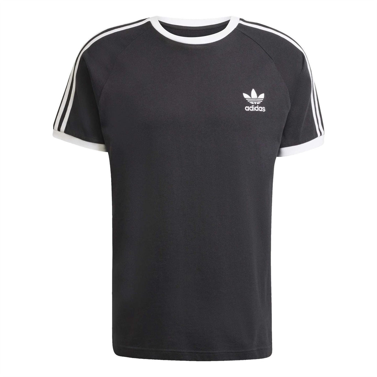 Blue adidas Originals Adicolor Classics 3-Stripes T-shirt with short sleeves and iconic three-stripe design on the front.