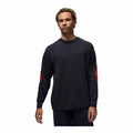 MENS JORDAN RARE AIR LONG SLEEVE T SHIRT_BLACK/CHILE RED
