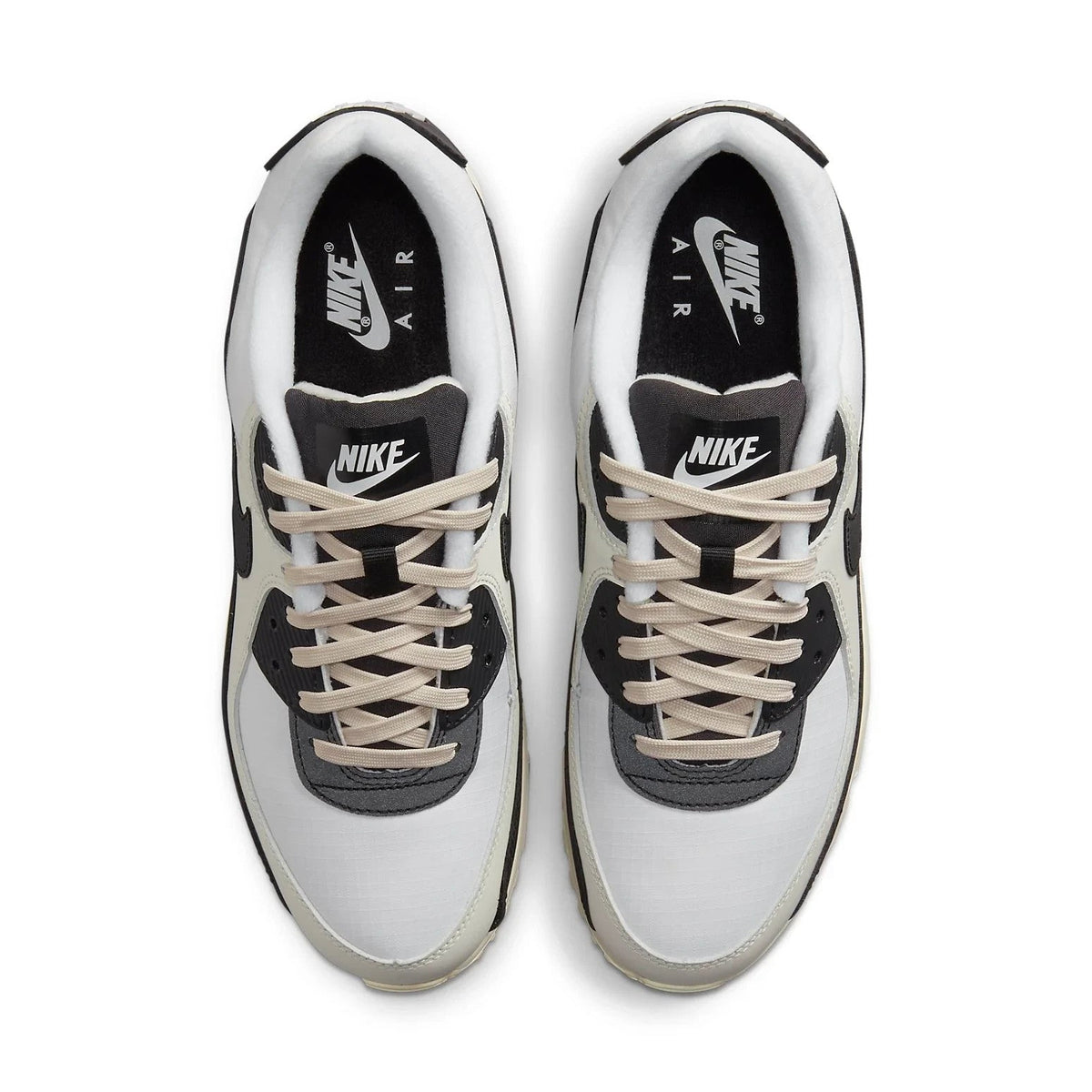 Men's Nike Air Max 90 DQ8974-100 Sneakers Sail Coconut Milk Black Running Shoes