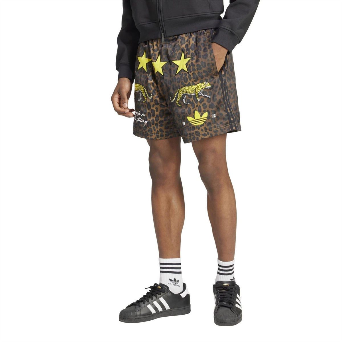 adidas Originals Aop Box Shorts featuring colorful abstract pattern and comfortable fit, perfect for casual wear and active lifestyles