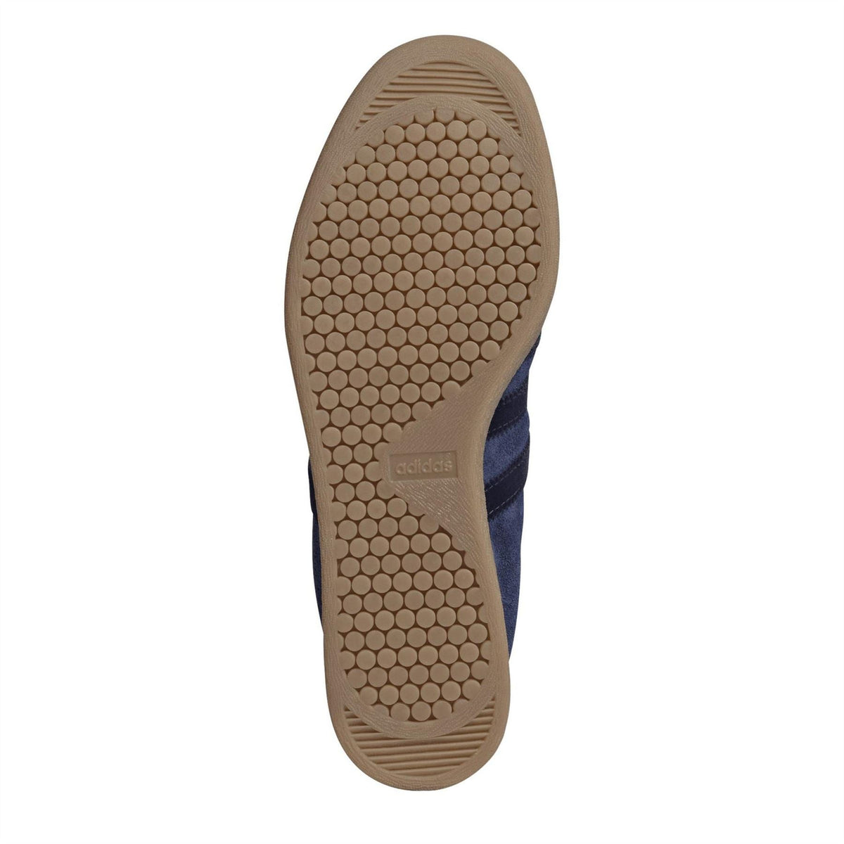 adidas Tabacco low top sneaker outsole, dark blue with textured gum rubber tread