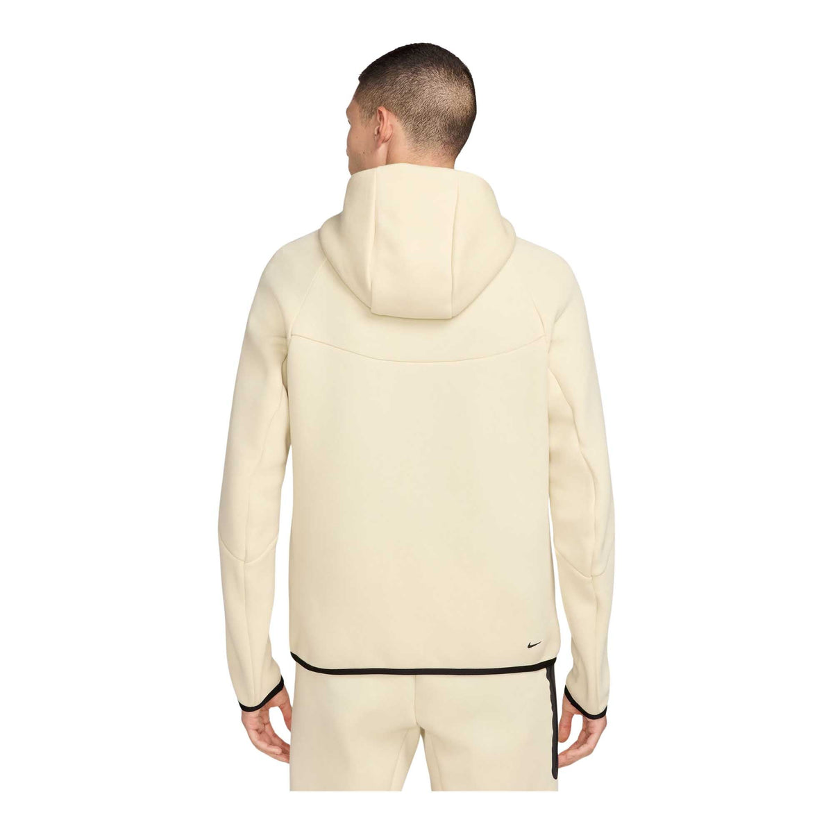 Mens Nike Tech Fleece Windrunner Full Zip Jacket_Lt Khaki/Black