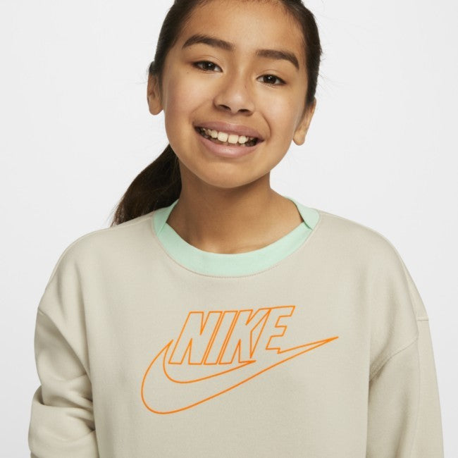 Nike U Flyease Play Sweatshirt Youth  Gray Crew Neck Long Sleeve GBO169