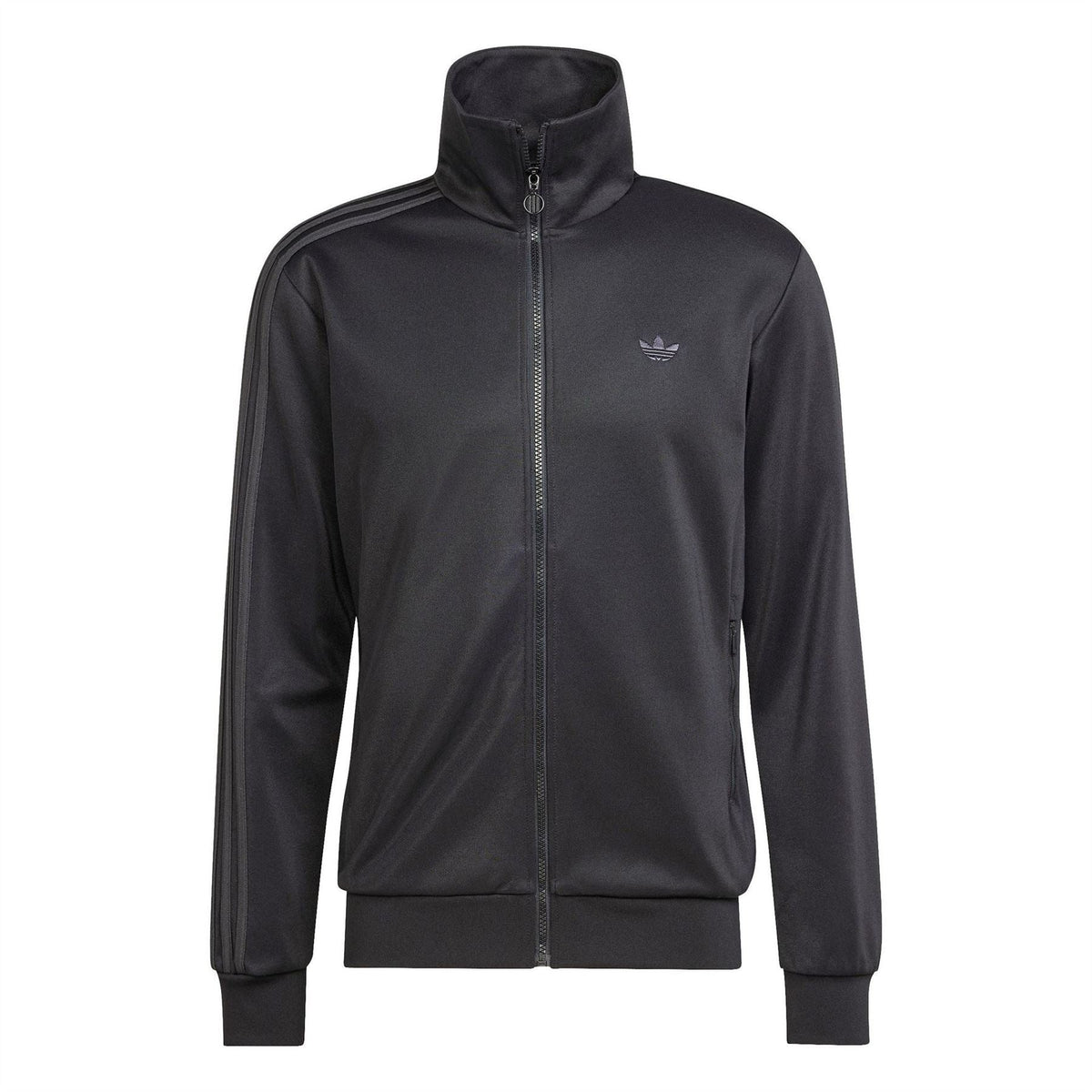 adidas Originals Bb TT tracksuit in black with white stripes, featuring a zip-up jacket and matching pants.