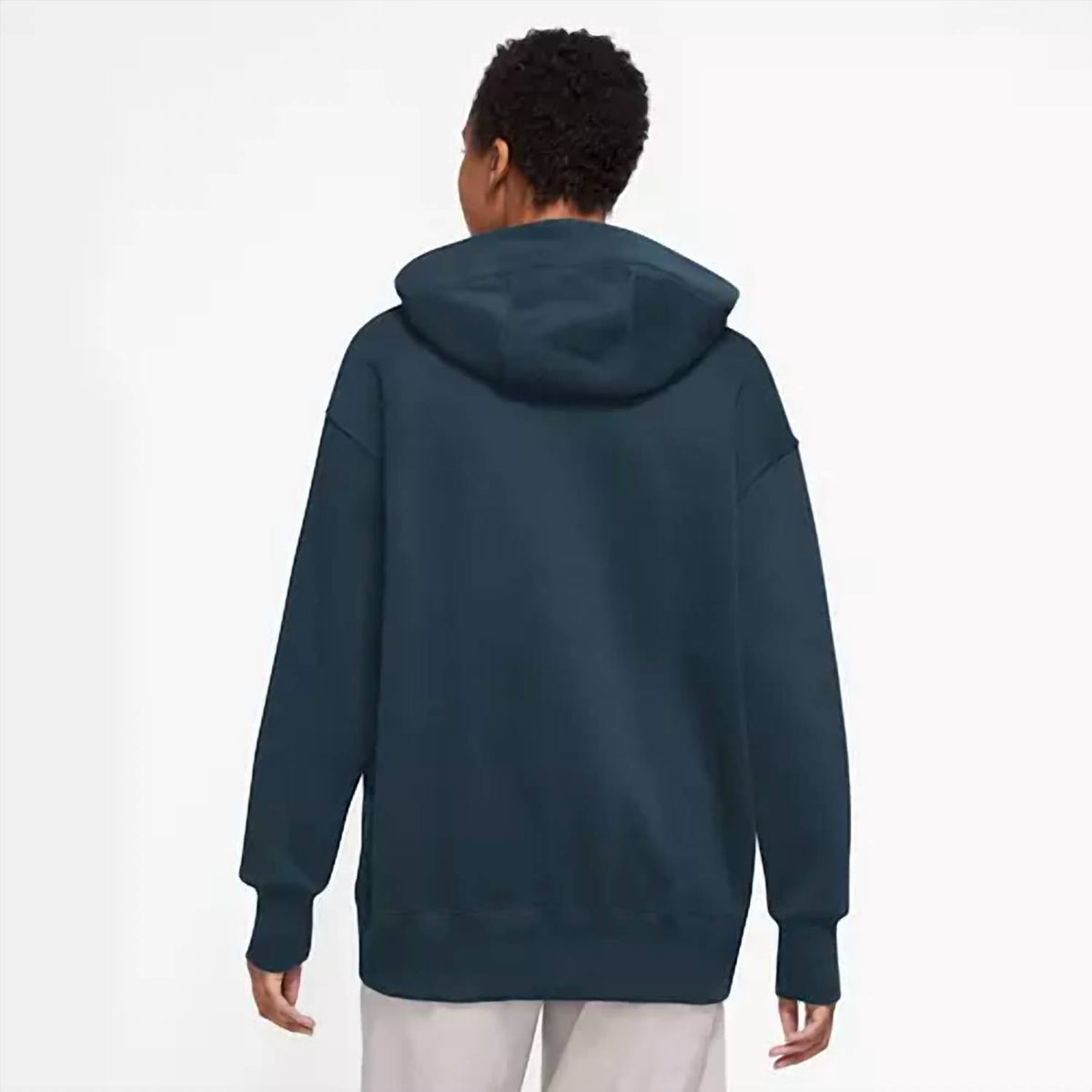 Phoenix Fleece Pullover Hoodie In Navy/white