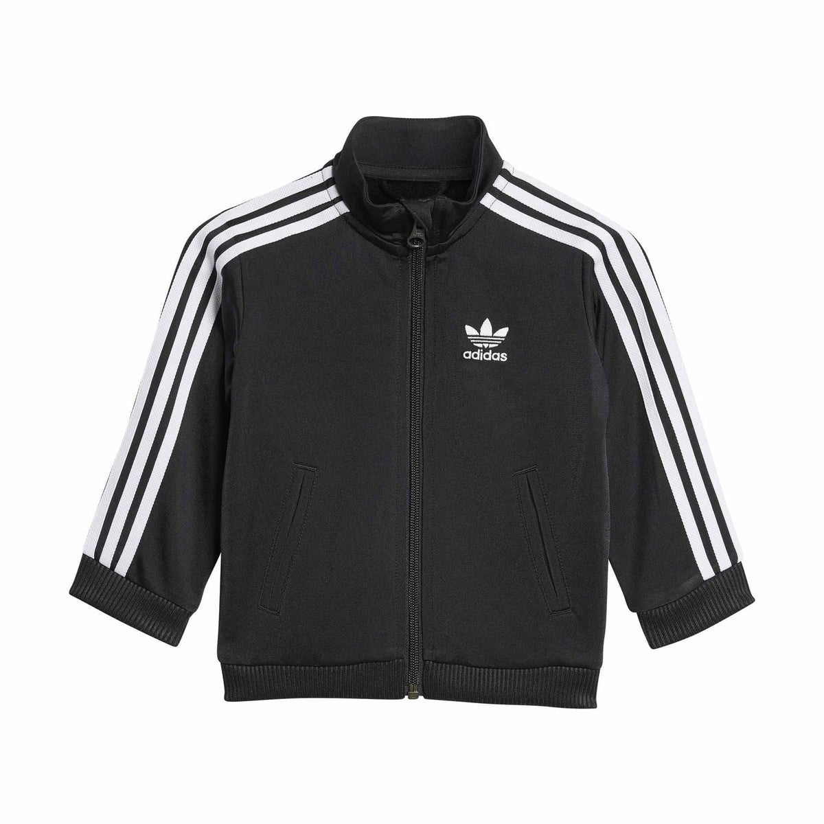 Adidas Originals infants Firebird Adicolor tracksuit for babies and toddlers, featuring vibrant colors and sporty design.
