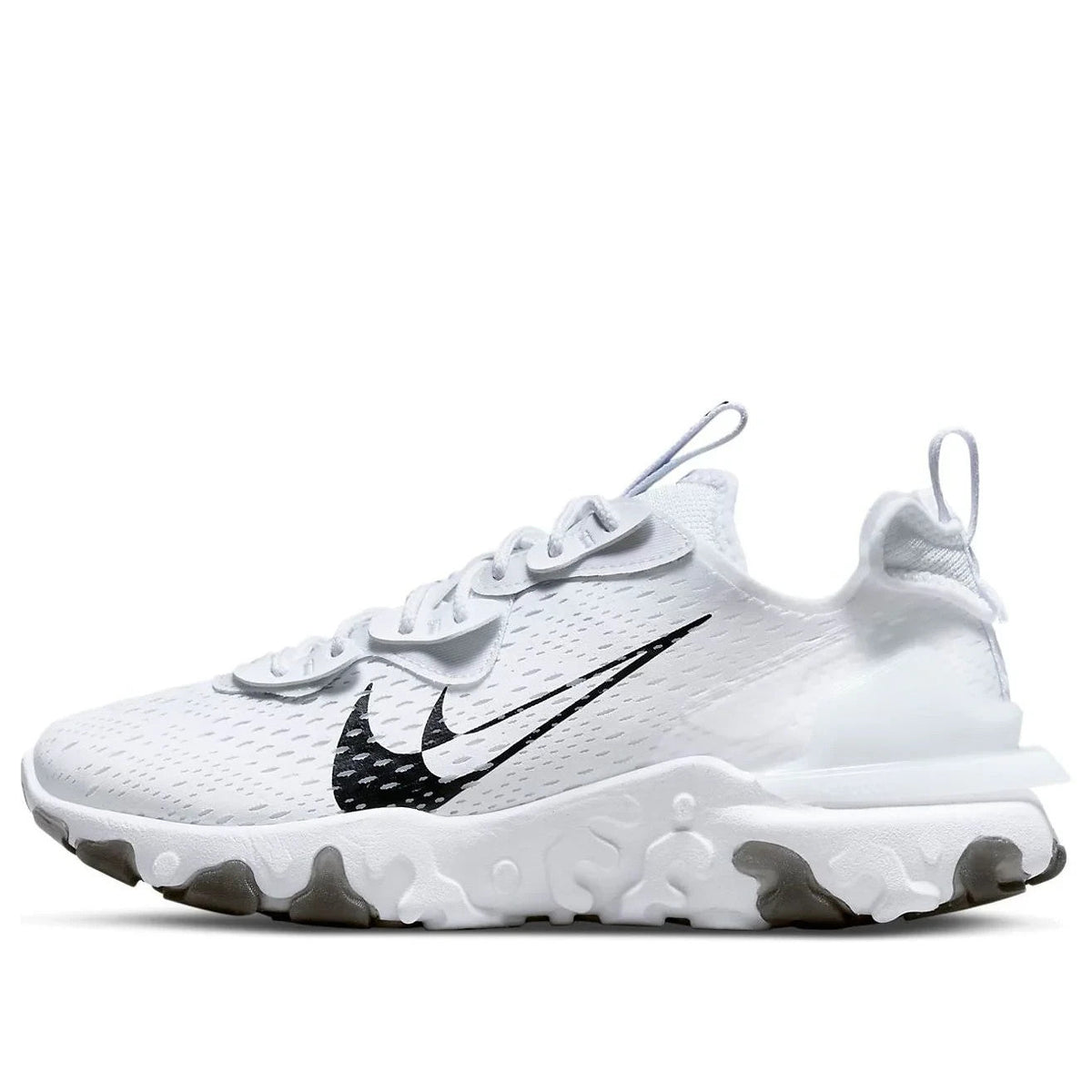 Women's Nike React Vision DV3453-100 Sneaker White Lace-Up Lifestyle Shoes