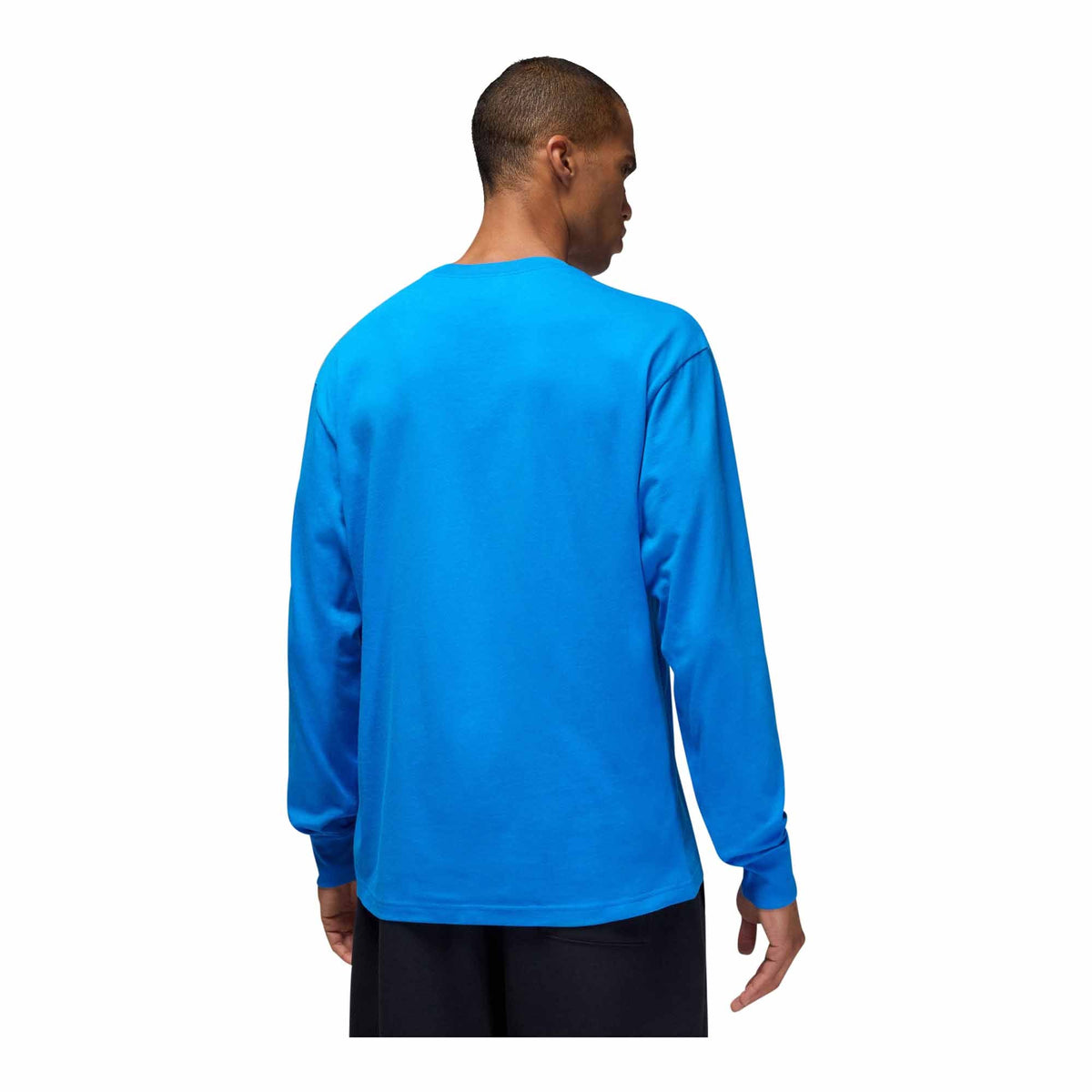 Mens Jordan Flight Long Sleeve Crewneck T Shirt_Lt Photo Blue