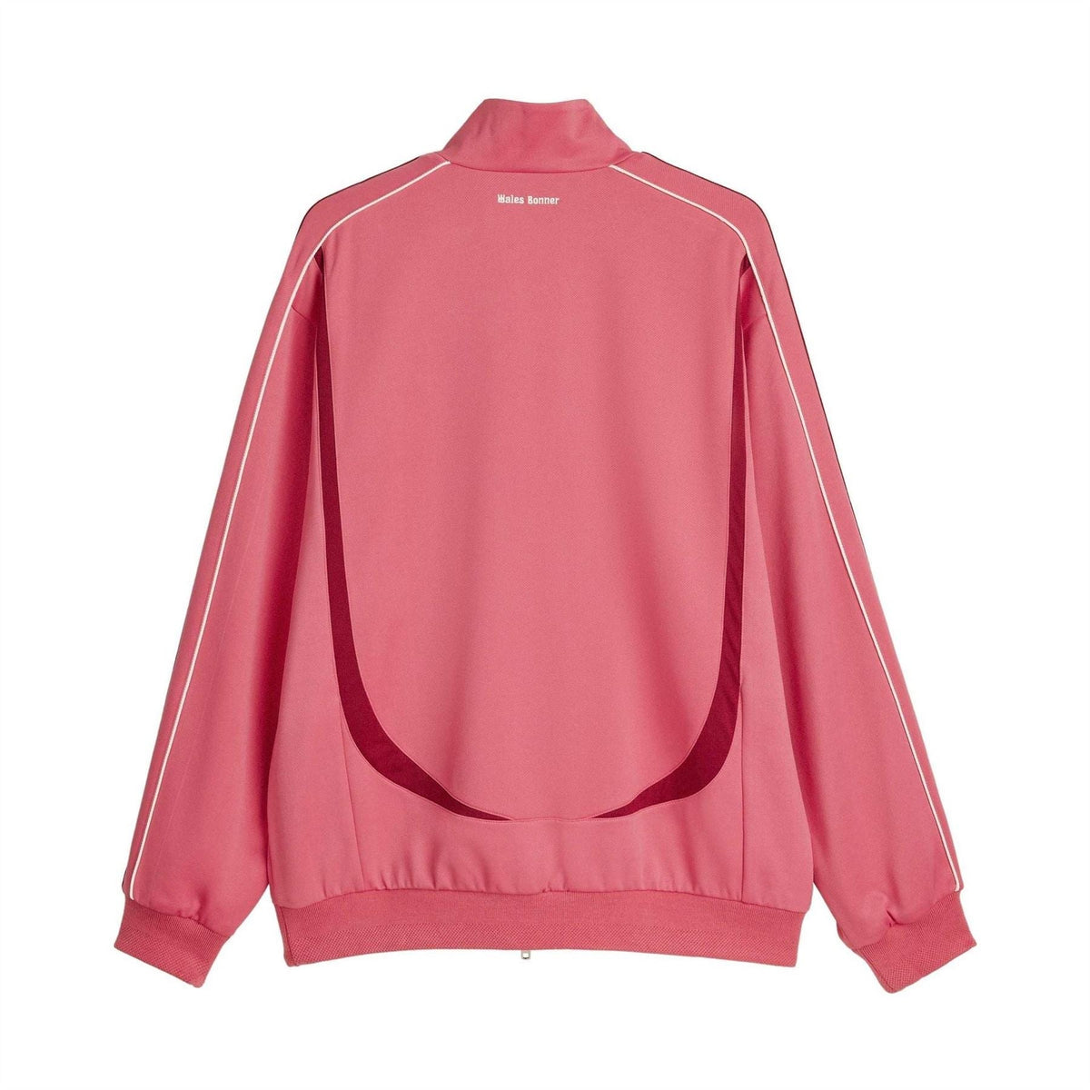 Craft Pink track jacket back view with shoulder stripes and central seam