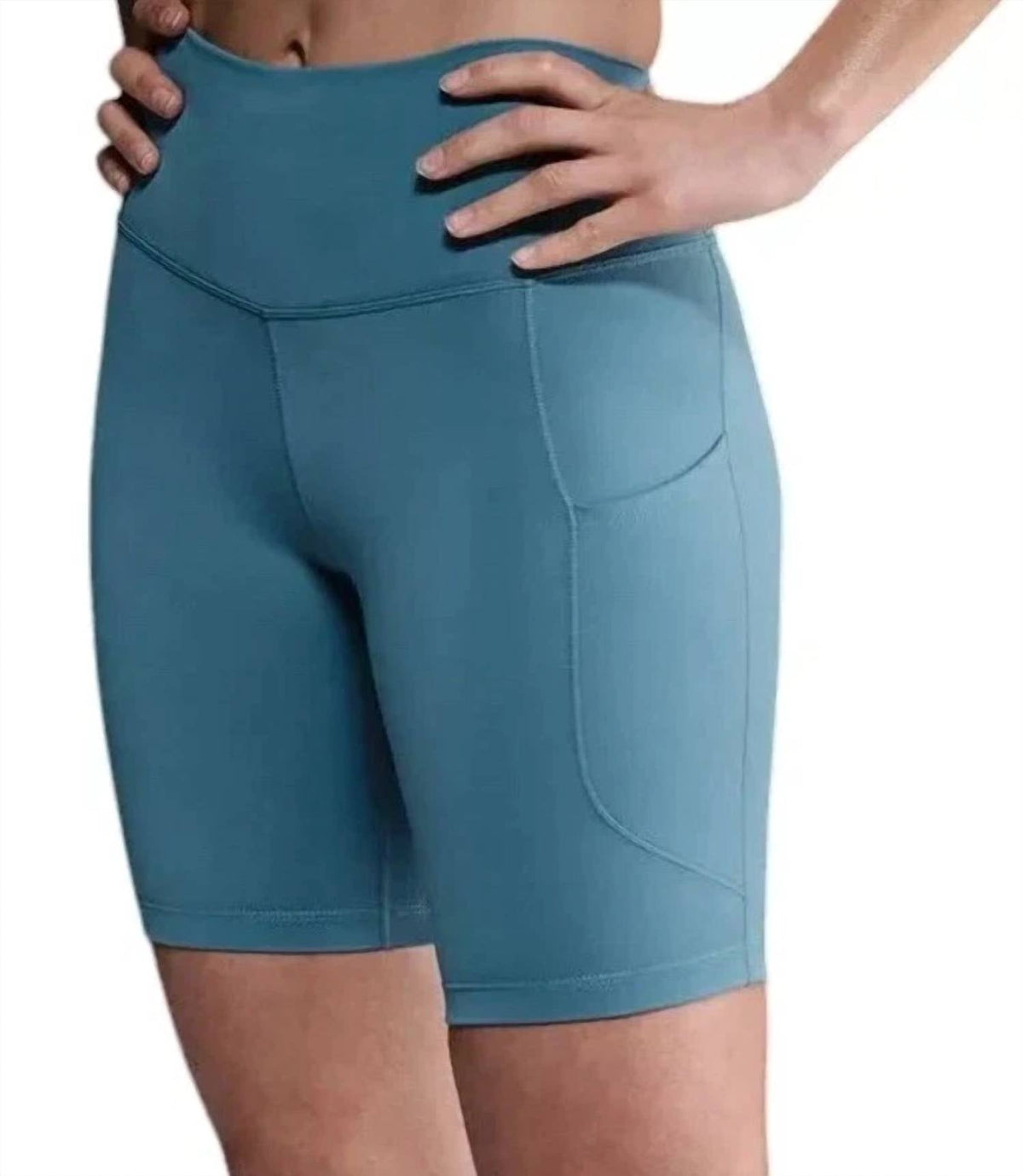 Women's Biker Short In Light Blue