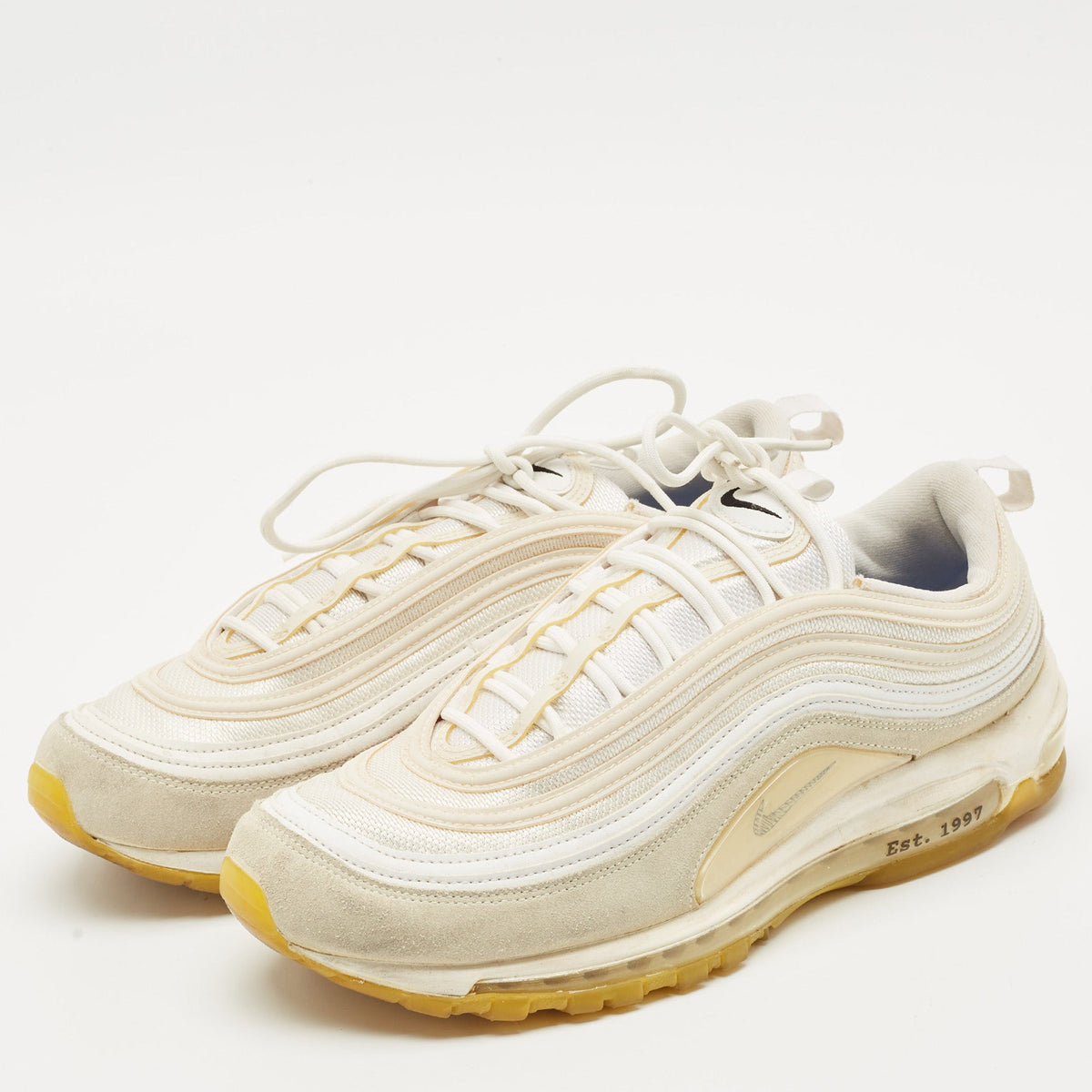 Nike White Mesh And Suede Air Max 97 M. Frank Rudy Sneakers
