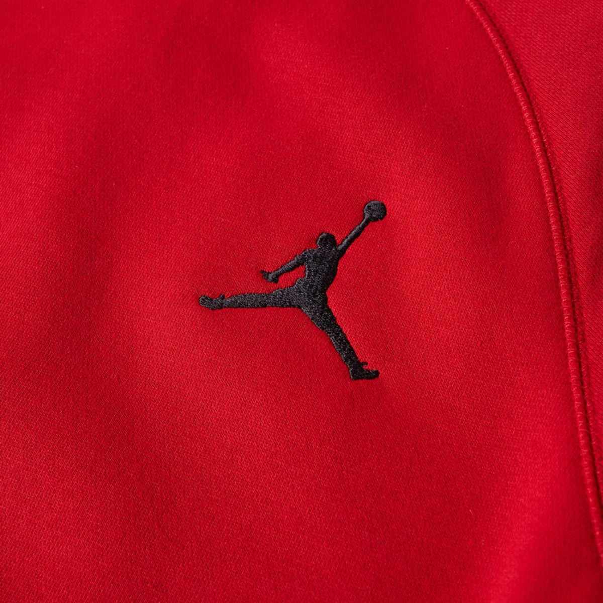 Men's Nike Jordan Flight Fleece Crew Sweatshirt Gym Red/Black 823068-687