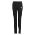 Black adidas Originals leggings with allover graphic print and side white stripes