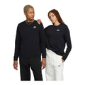 WOMENS NIKE SPORTSWEAR CLUB FLEECE CREW NECK SWEATSHIRT_BLACK/WHITE