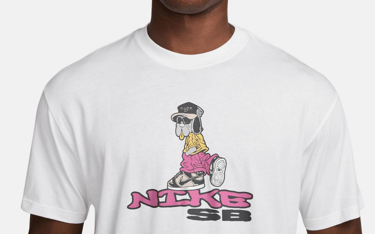 Men's Sb Max Dog Skate Shirt In White