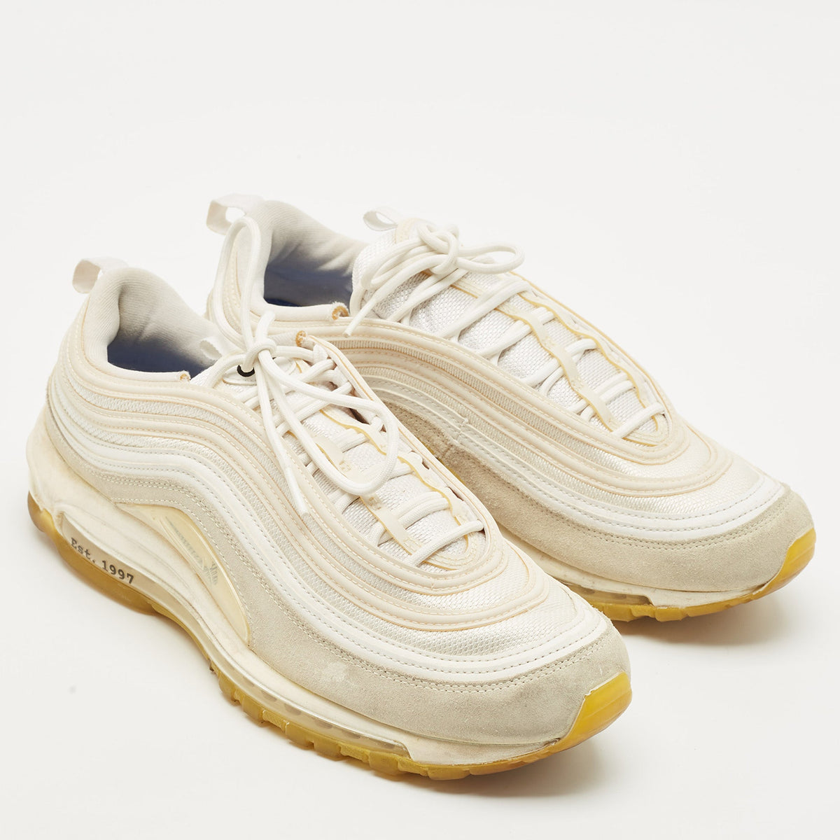 Nike White Mesh And Suede Air Max 97 M. Frank Rudy Sneakers