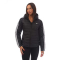 adidas Originals hooded slim jacket in black, featuring a stylish design with a front zipper and adjustable hood for casual wear
