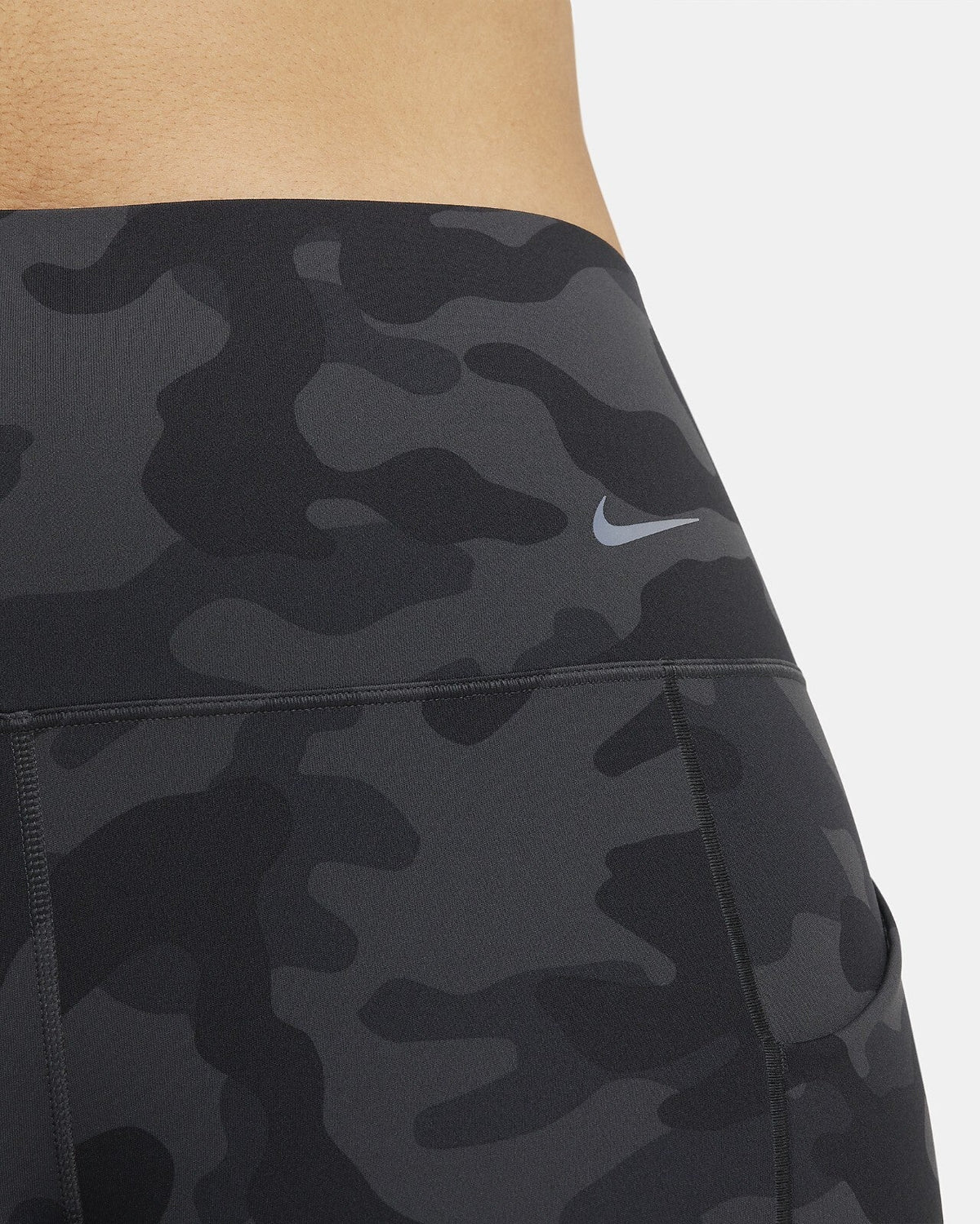 Unisex Nike Universal Biker Shorts Black Stretch Pull On High-Waisted SRT295