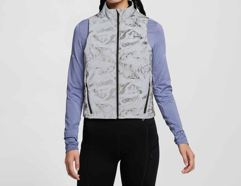 Therma-Fit Adv Reflective Running Vest In Vast Grey/black