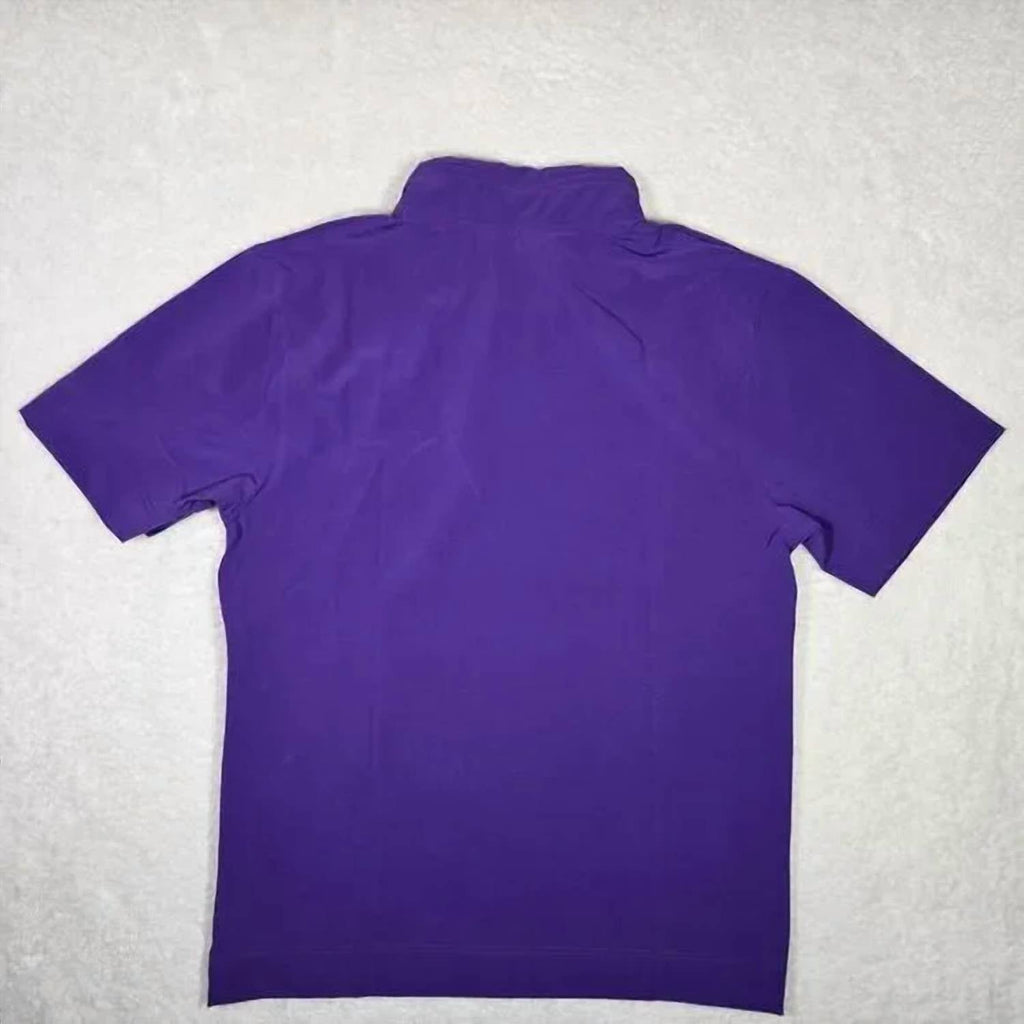 Men's Coaches Short Sleeve Jacket In Purple/white/white
