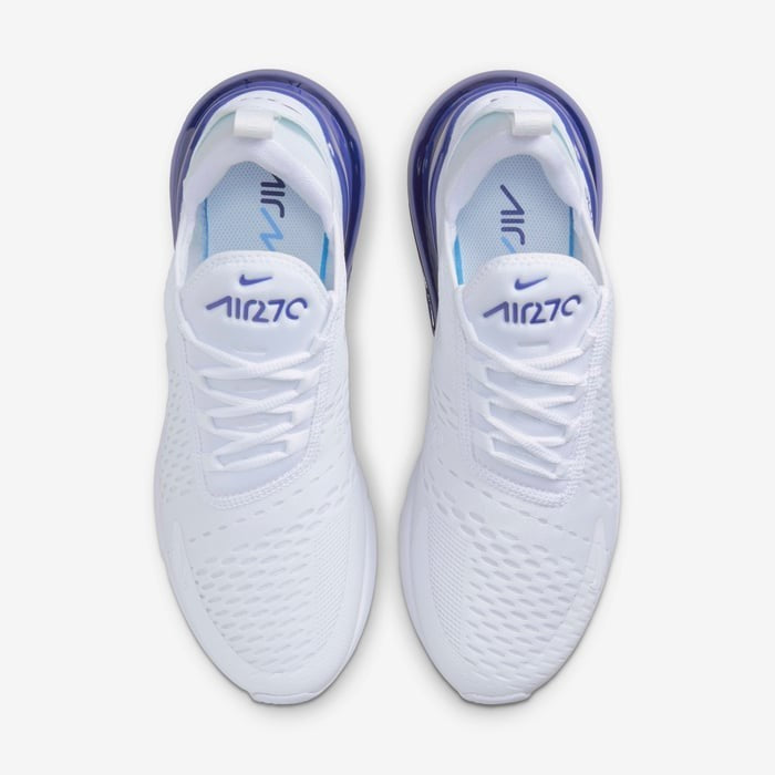 Men's Nike Air Max 270 FJ4230-100 Sneaker White Royal Blue Lifestyle Shoes
