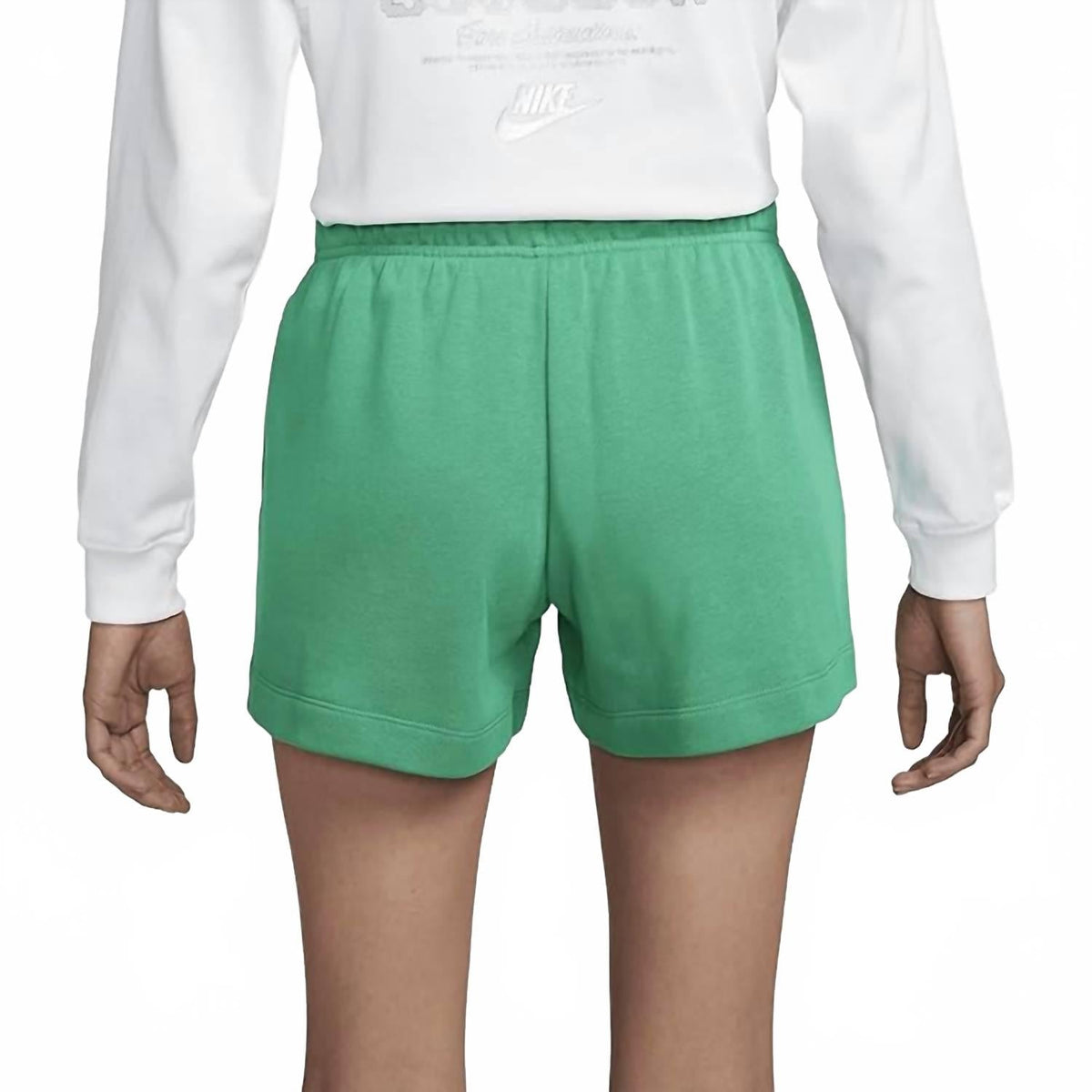 Women's Club Fleece Mid Rise Shorts In Green