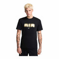 MENS SPORTSWEAR GRAPHIC T SHIRT_BLACK/METALLIC GOLD