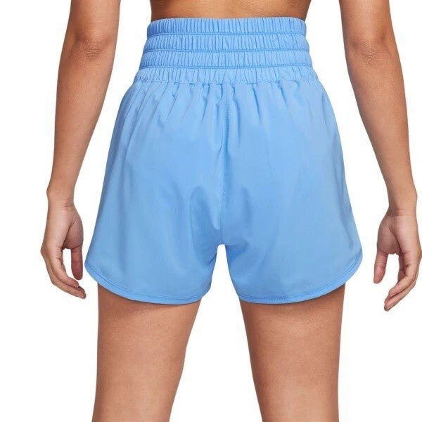Women's Nike One Shorts Blue Dri-FIT Ultra High-Waisted 3" Brief-Lined SRT9