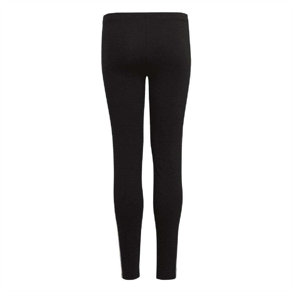Adidas Originals black leggings, full length with straight white stripe detailing
